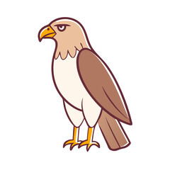 hawk icon, hawk vector illustration-simple illustration of hawk, perfect for hawk logos and themed design 