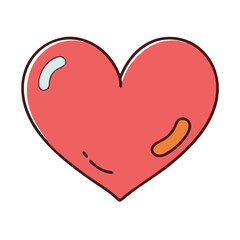 heart icon, heart vector illustration-simple illustration of heart, perfect for heart logos and themed design 