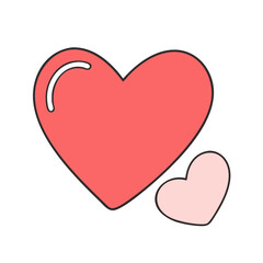 heart shape icon, heart shape vector illustration-simple illustration of heart shape, perfect for heart shape logos and themed design 