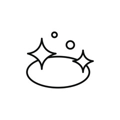 Clean floor surface icon Flat simple outline