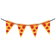 Pizza Day Fiesta Flag