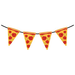 Pizza Day Fiesta Flag