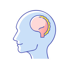 human head icon, human head vector illustration-simple illustration of human head, perfect for human head logos and themed design 