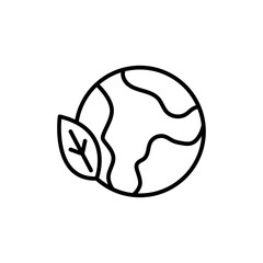 Environment icon Flat simple outline