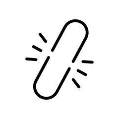 Obraz premium Gap icon Flat simple outline