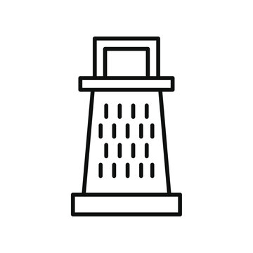 recommend clip art: Grater icon Flat simple outline