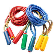 Colorful Jumping Ropes Fitness Exercise Kids Sport Equipment red fun toy blue gold play game cord   