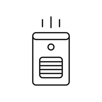 recommend clip art: Humidifier Flat simple outline