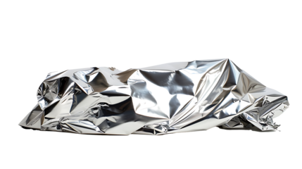 aluminum foil isolated on a transparent background