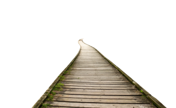 Walkway in the park isolated on transparent background. - Powered by Adobe