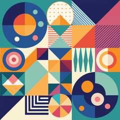 "Minimalist Abstract Geometric Backgrounds - Vibrant & Colorful Patterns for Versatile Use"