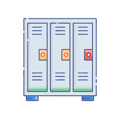 locker icon, locker vector illustration-simple illustration of locker, perfect for locker logos and themed design 
