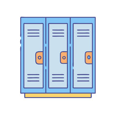 locker icon, locker vector illustration-simple illustration of locker, perfect for locker logos and themed design 