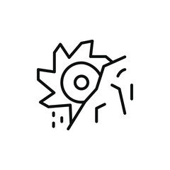 Welding icon Flat simple outline