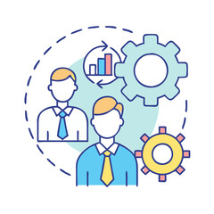 management icon, management vector illustration-simple illustration of management, perfect for management logos and themed design 