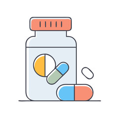 medication icon, medication vector illustration-simple illustration of medication, perfect for medication logos and themed design 