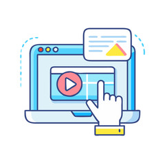 modern virtual screen icon, modern virtual screen vector illustration-simple illustration of modern virtual screen, perfect for modern virtual screen logos and themed design 