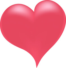 Vibrant Passionate Heart with Gentle Highlights