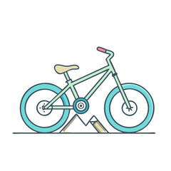 Fototapeta premium mountain bike icon, mountain bike vector illustration-simple illustration of mountain bike, perfect for mountain bike logos and themed design 