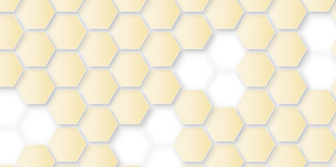Abstract seamless honeycomb hexagon background. Geometric texture pattern design.
