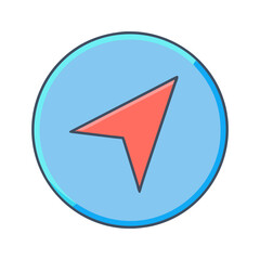 navigation icon, navigation vector illustration-simple illustration of navigation, perfect for navigation logos and themed design 