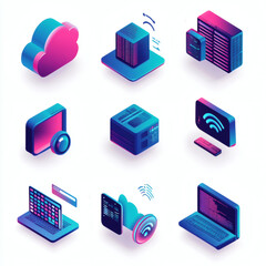 Each icon is presented in 9 distinct styles: flat, isometric, line art, 3D realistic, pixel art, cartoon, gradient modern, minimal outline, and futuristic neon. These diverse renderings ensure compati