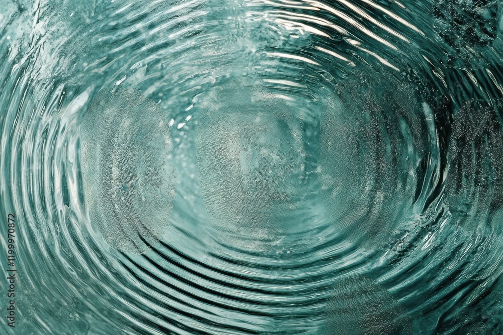 Aufkleber circular patterns and reflections on textured glass showing fingerprints and ripples