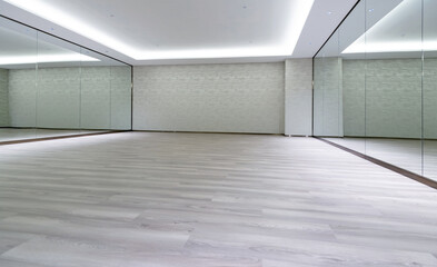 Interior of empty dance studio