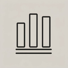 Vector of a bar chart.