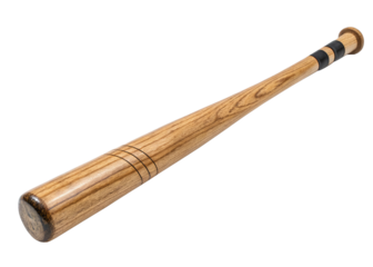 Baseball Bat isolated on a transparent background.