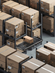 Tilt shift mockup logistics