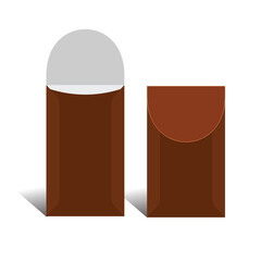 Envelope template, 3D Box, Size 6x9.5 in, Vector file