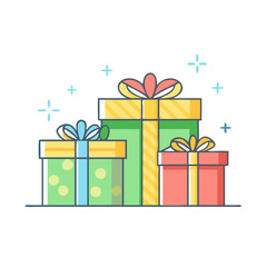 presents icon, presents vector illustration-simple illustration of presents, perfect for presents logos and themed design 