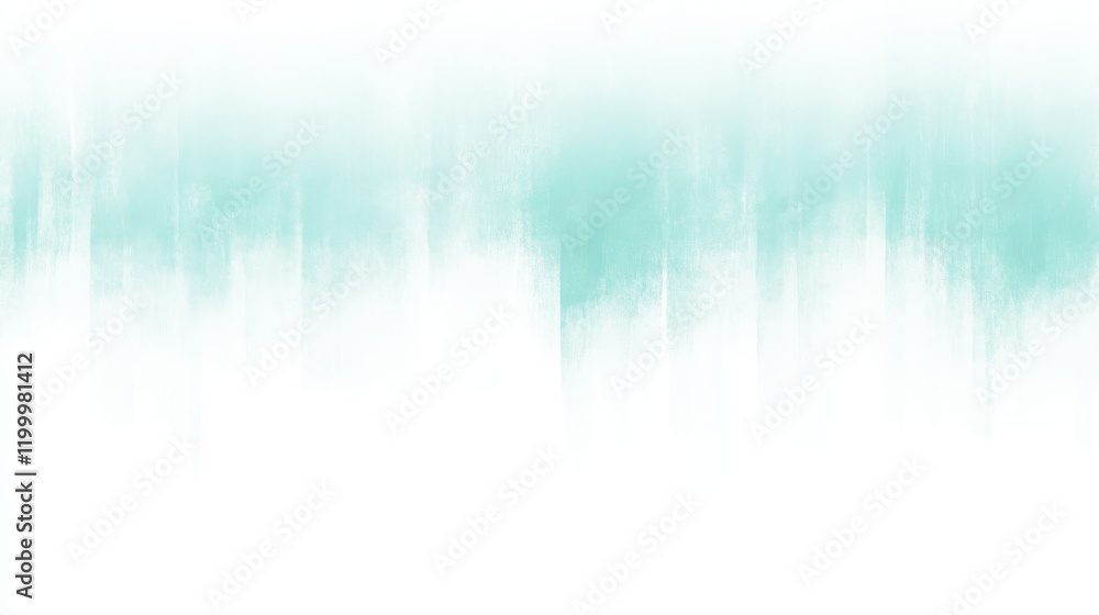 Aufkleber a soft gradient of teal fading into white, creating a serene and calming abstract background.