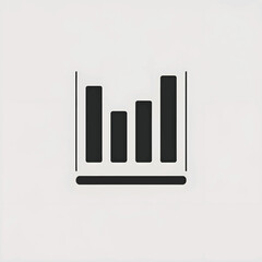 Vector of a bar chart.