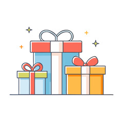 presents icon, presents vector illustration-simple illustration of presents, perfect for presents logos and themed design 
