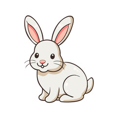 rabbit icon, rabbit vector illustration-simple illustration of rabbit, perfect for rabbit logos and themed design 