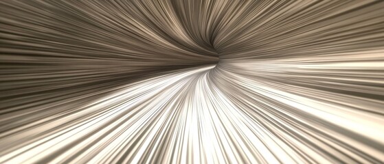 Abstract Beige Lines Swirling Tunnel Background