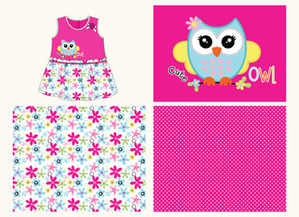 Vector illustration of a girl’s dress suit with a beautiful cut motif and sophisticated design
