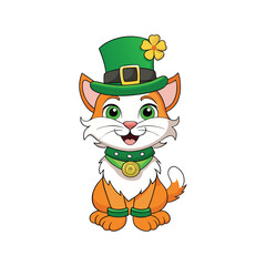 Cute Leprechaun Cat