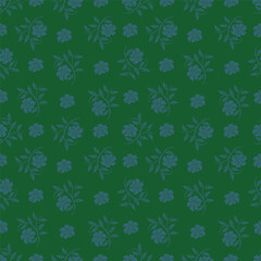 Cute hand drawn floral seamless pattern background