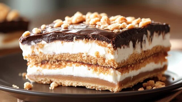 Eat an Eskimo Pie Day Decadent chocolate layered dessert with creamy layers and crunchy toppings