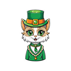 Cute Leprechaun Cat