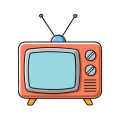 retro tv icon, retro tv vector illustration-simple illustration of retro tv, perfect for retro tv logos and themed design 