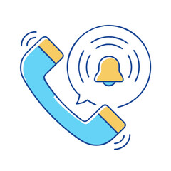 ringing phone icon, ringing phone vector illustration-simple illustration of ringing phone, perfect for ringing phone logos and themed design 