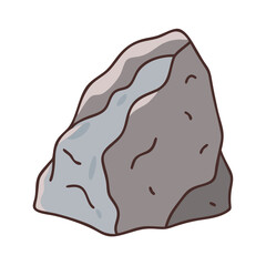 rock icon, rock vector illustration-simple illustration of rock, perfect for rock logos and themed design 