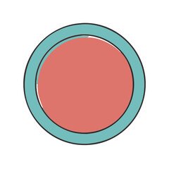round button icon, round button vector illustration-simple illustration of round button, perfect for round button logos and themed design 
