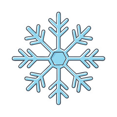 snowflake icon, snowflake vector illustration-simple illustration of snowflake, perfect for snowflake logos and themed design 