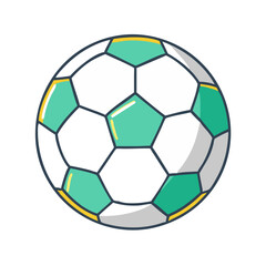 Fototapeta premium soccer icon, soccer vector illustration-simple illustration of soccer, perfect for soccer logos and themed design 