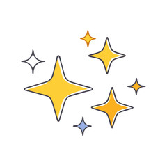 sparkle icon, sparkle vector illustration-simple illustration of sparkle, perfect for sparkle logos and themed design 